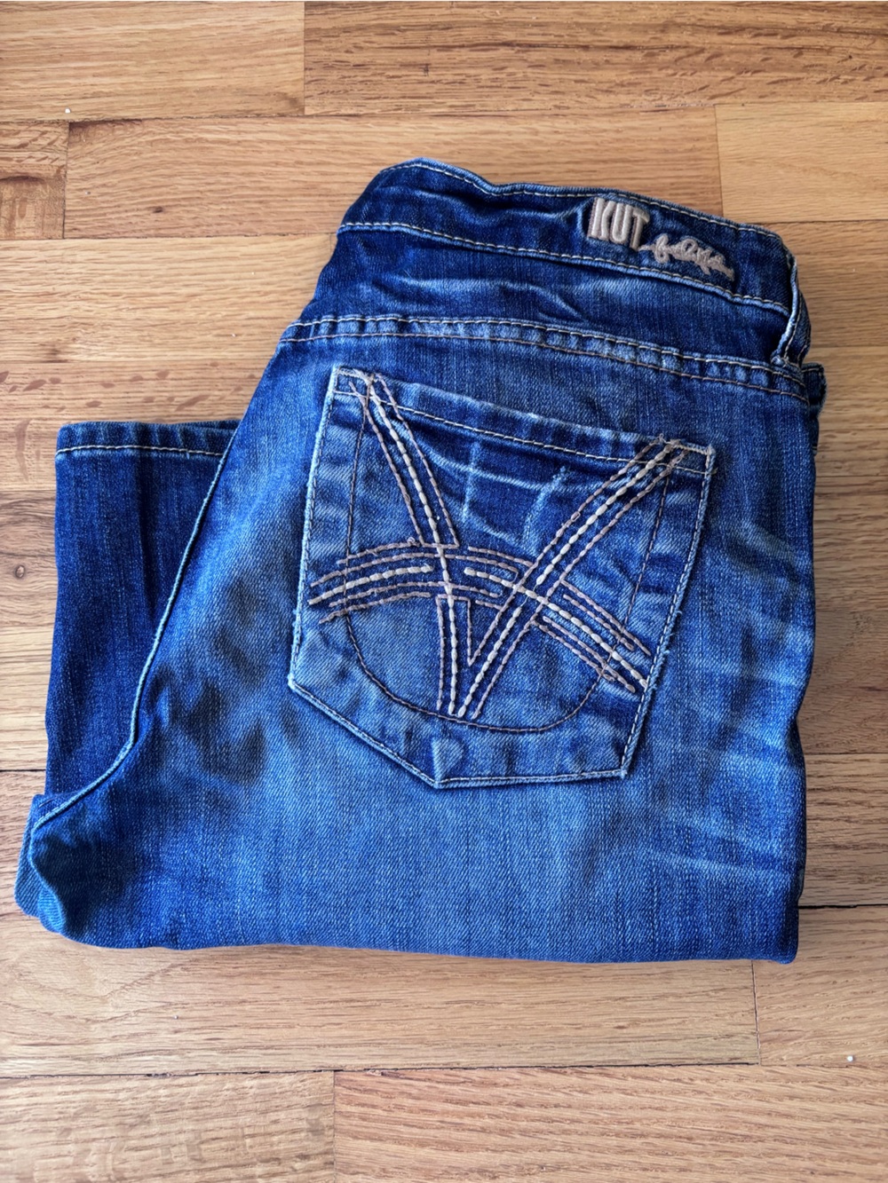 Kut from the Kloth Blue Denim Jean Shorts